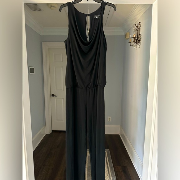 Karen Kane Pants - Karen Kane Women's Black Cowl Neck Wide Leg Jumpsuit Size XL EUC